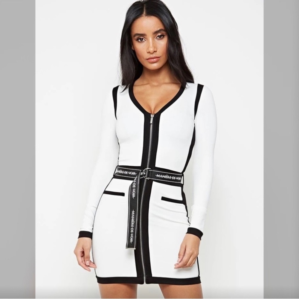 Maniere De Voir Color Block Dress